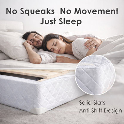 UltraFlex® Premium Solid Wood Box Spring Mattress Foundation 4" Low Profile - Twin, Double, Queen, King | Premium Heavy Duty Mattress Base, No Assembly Required, Compatible with All Mattress Types- Made in Canada