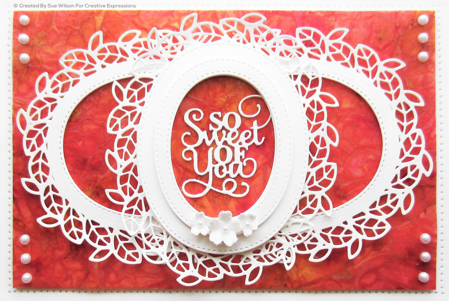Sue Wilson Frames & Tags Leafy Oval Craft Die