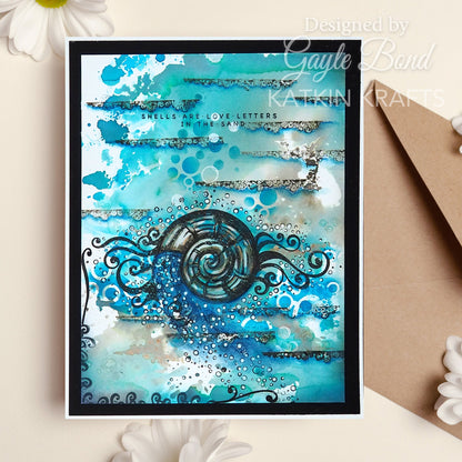 Katkin Krafts Nautical Coquille 6 in x 8 in Clear Stamp Set