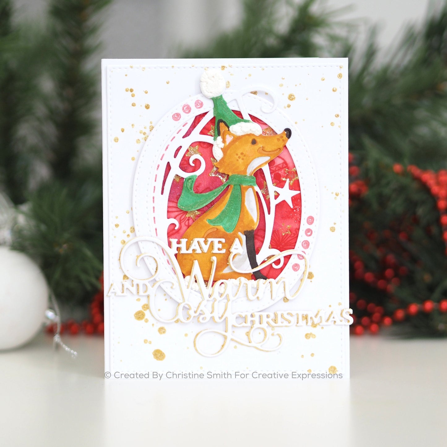 Creative Expressions Paper Cuts Edger Winter Fox Craft Die