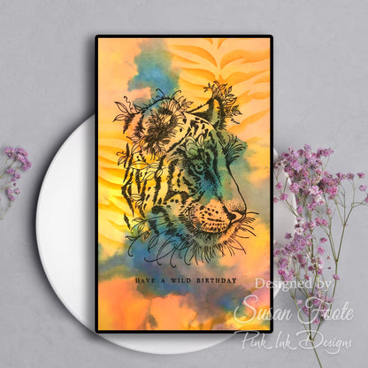 Pink Ink Designs Sher Khan 6 in x 8 in Clear Stamp Set