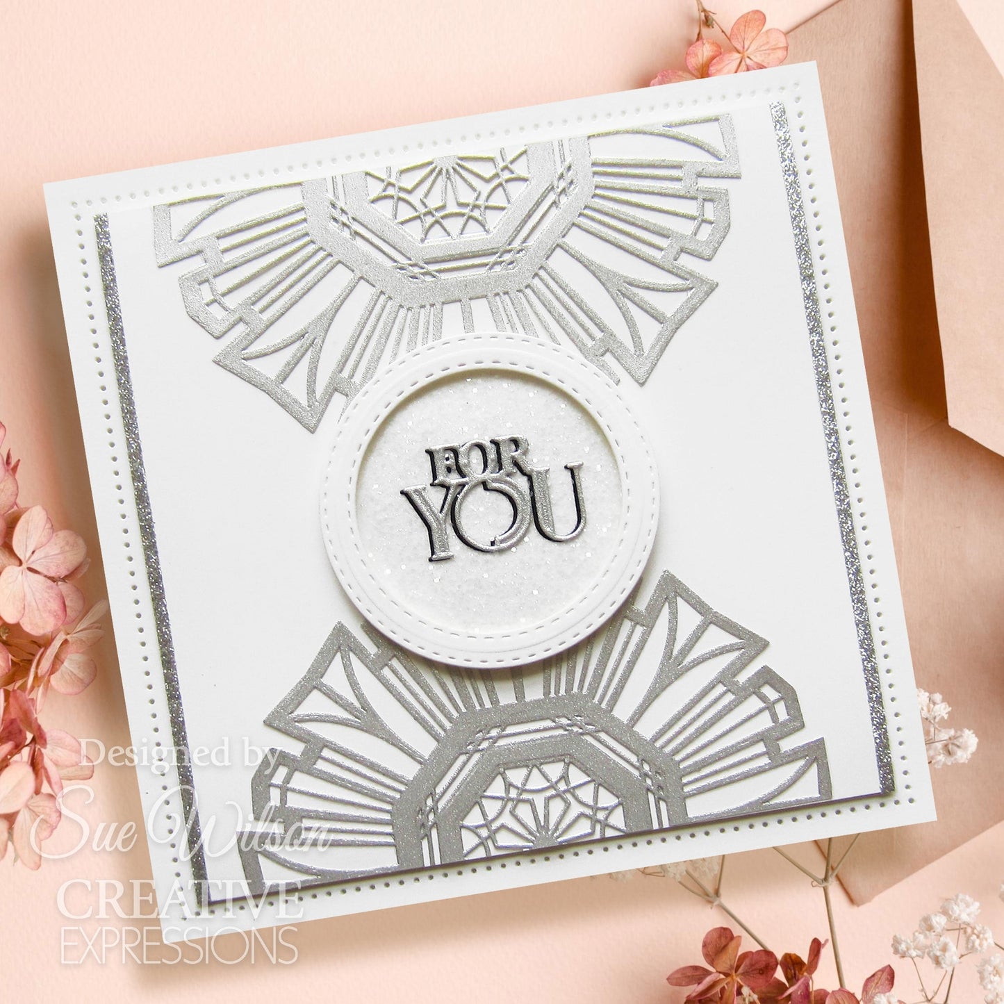 Creative Expressions Sue Wilson Art Deco Collection Rosette Craft Die