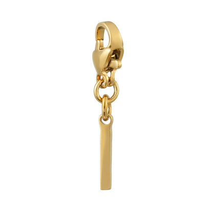 SOLID LETTER MINI CHARMS A–Z in GOLD: Dainty Initial Alphabet Pendant for Necklaces & Bracelets — $12.50