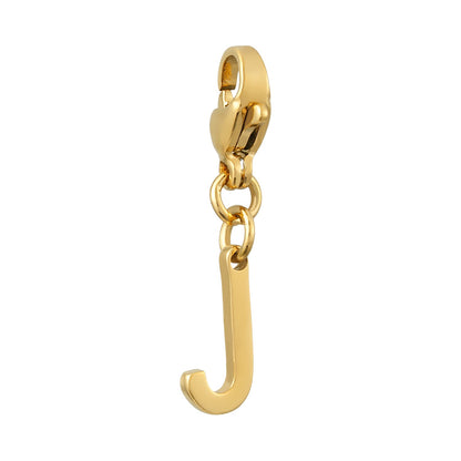 SOLID LETTER MINI CHARMS A–Z in GOLD: Dainty Initial Alphabet Pendant for Necklaces & Bracelets — $12.50