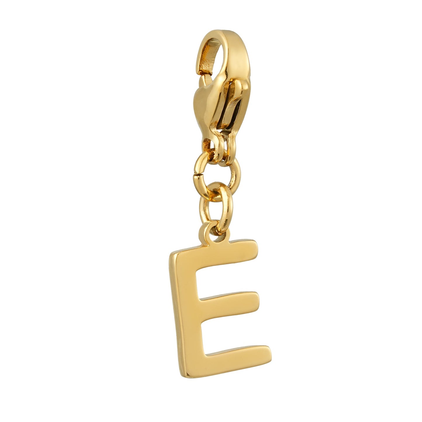 SOLID LETTER MINI CHARMS A–Z in GOLD: Dainty Initial Alphabet Pendant for Necklaces & Bracelets — $12.50