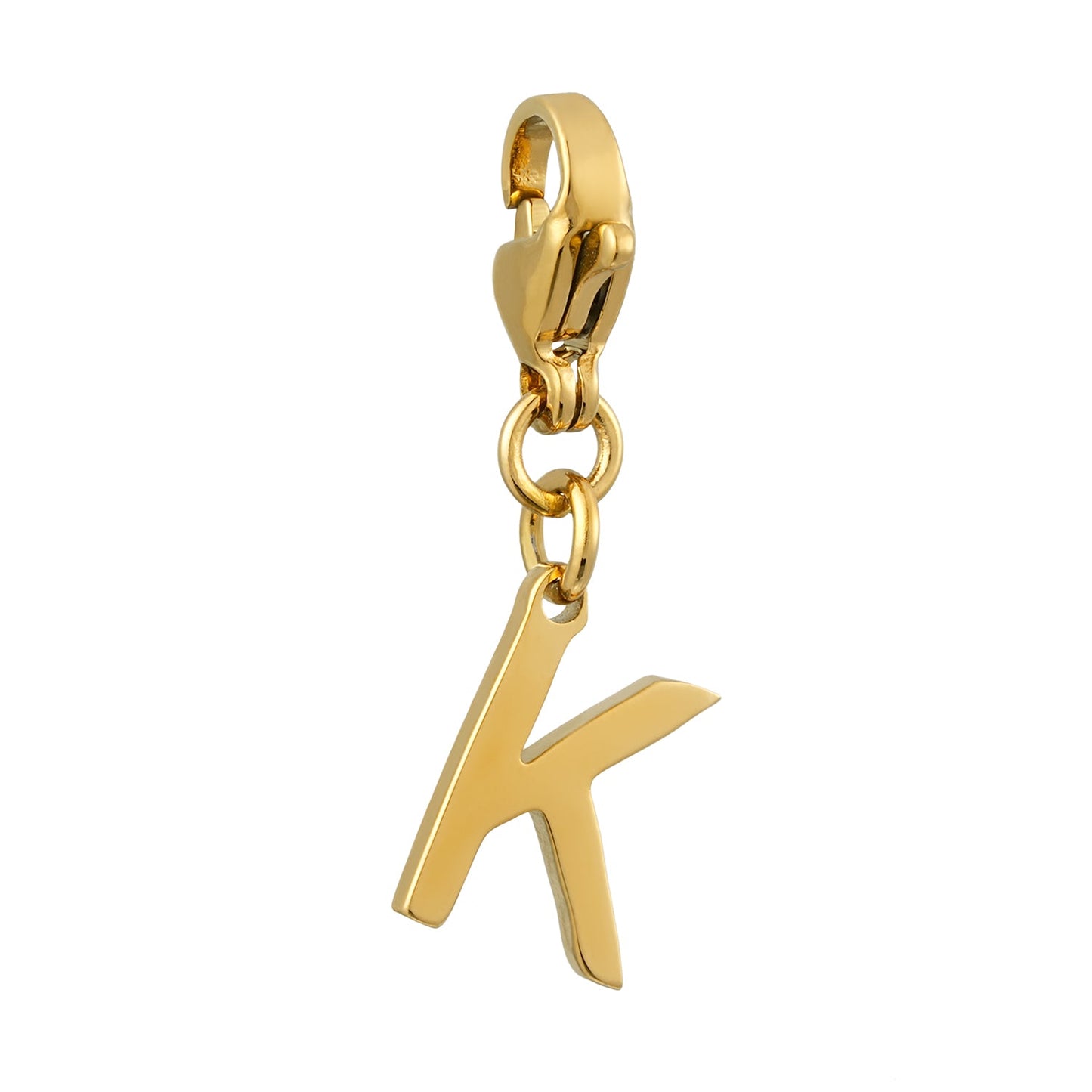 SOLID LETTER MINI CHARMS A–Z in GOLD: Dainty Initial Alphabet Pendant for Necklaces & Bracelets — $12.50