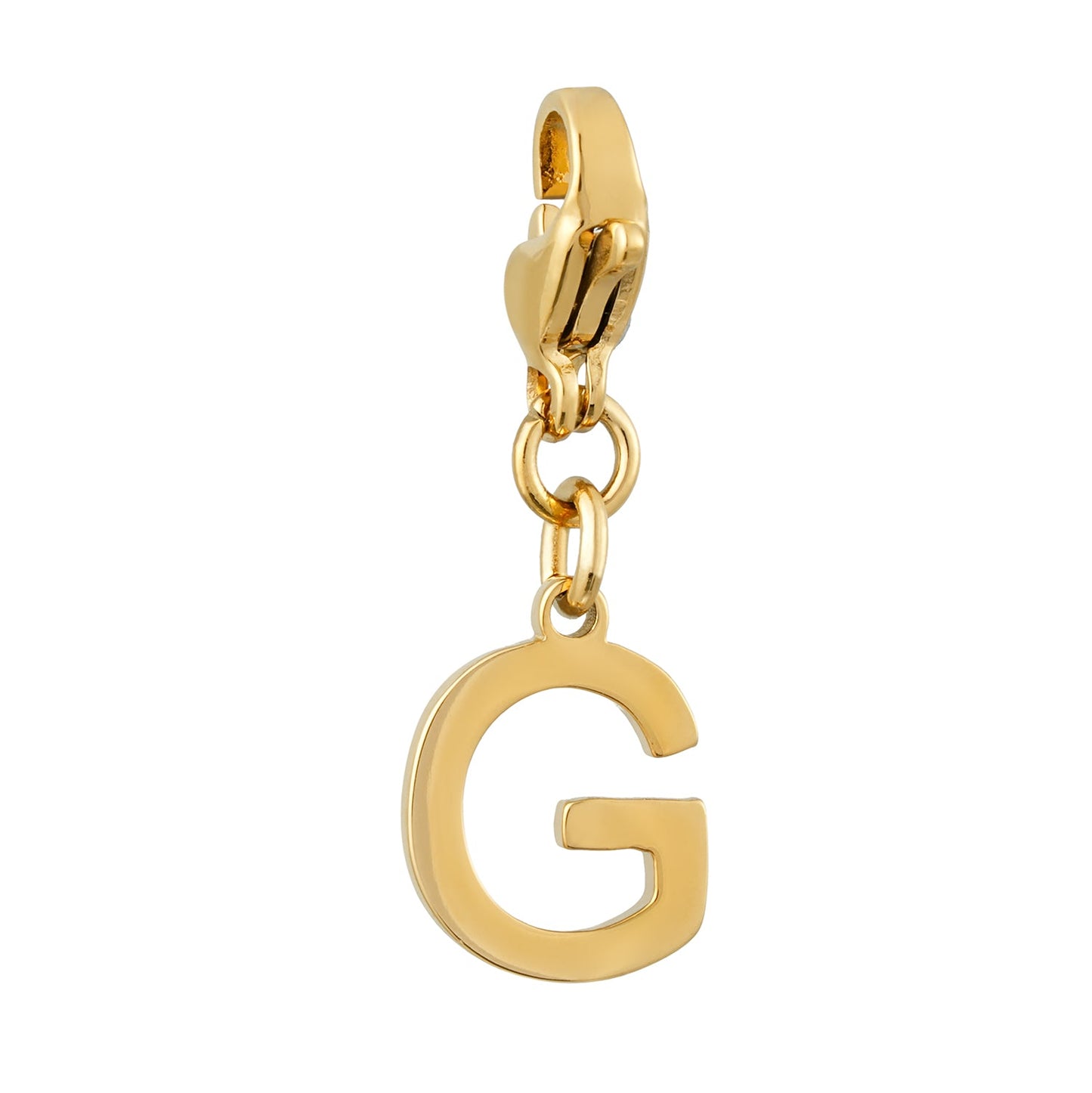 SOLID LETTER MINI CHARMS A–Z in GOLD: Dainty Initial Alphabet Pendant for Necklaces & Bracelets — $12.50