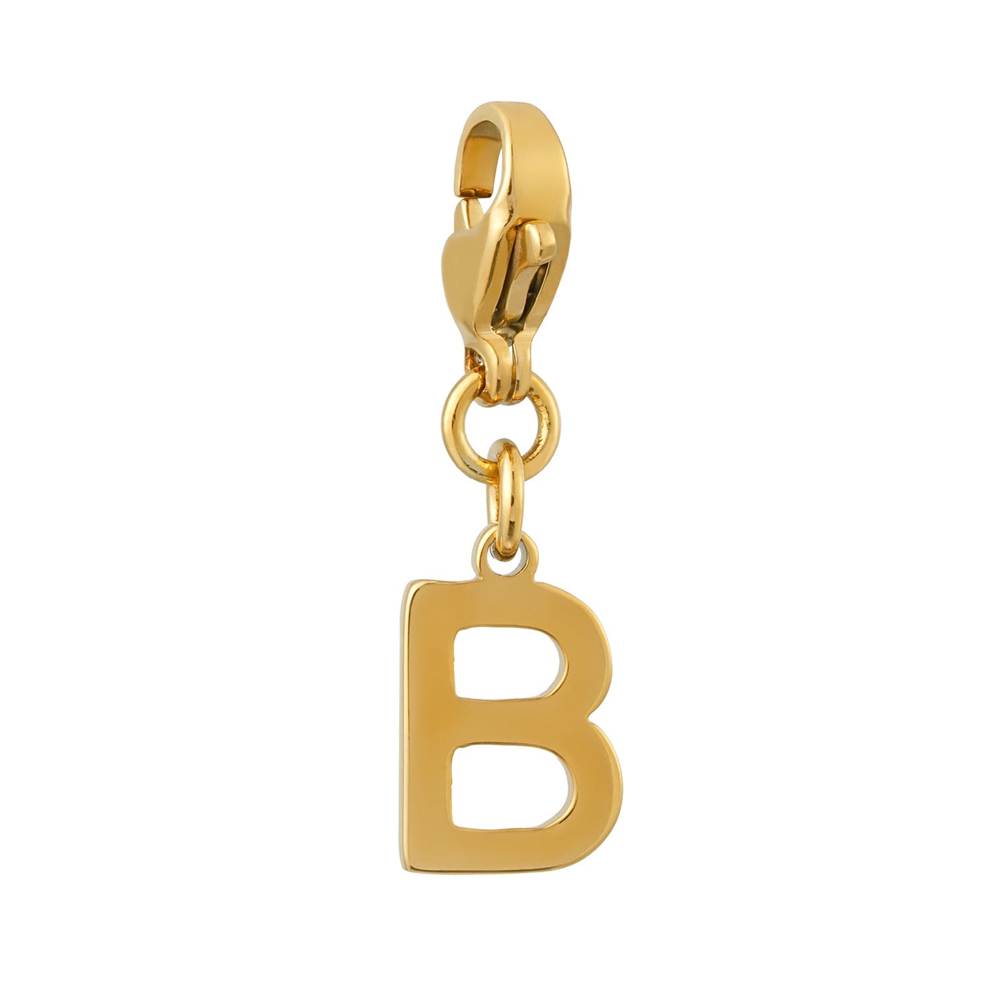 SOLID LETTER MINI CHARMS A–Z in GOLD: Dainty Initial Alphabet Pendant for Necklaces & Bracelets — $12.50