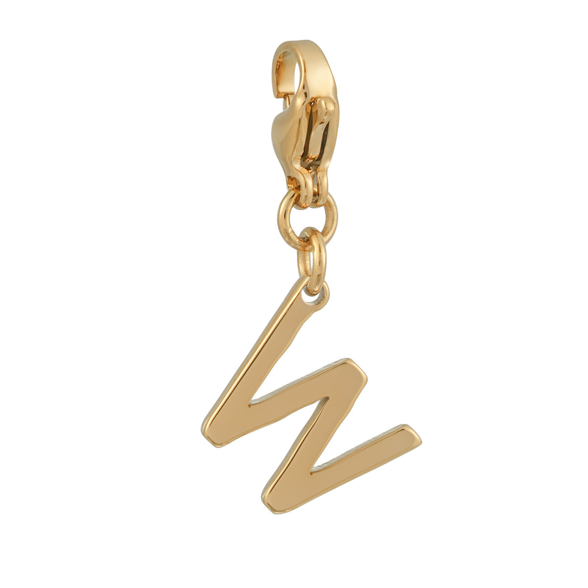 SOLID LETTER MINI CHARMS A–Z in GOLD: Dainty Initial Alphabet Pendant for Necklaces & Bracelets — $12.50