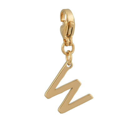 SOLID LETTER MINI CHARMS A–Z in GOLD: Dainty Initial Alphabet Pendant for Necklaces & Bracelets — $12.50