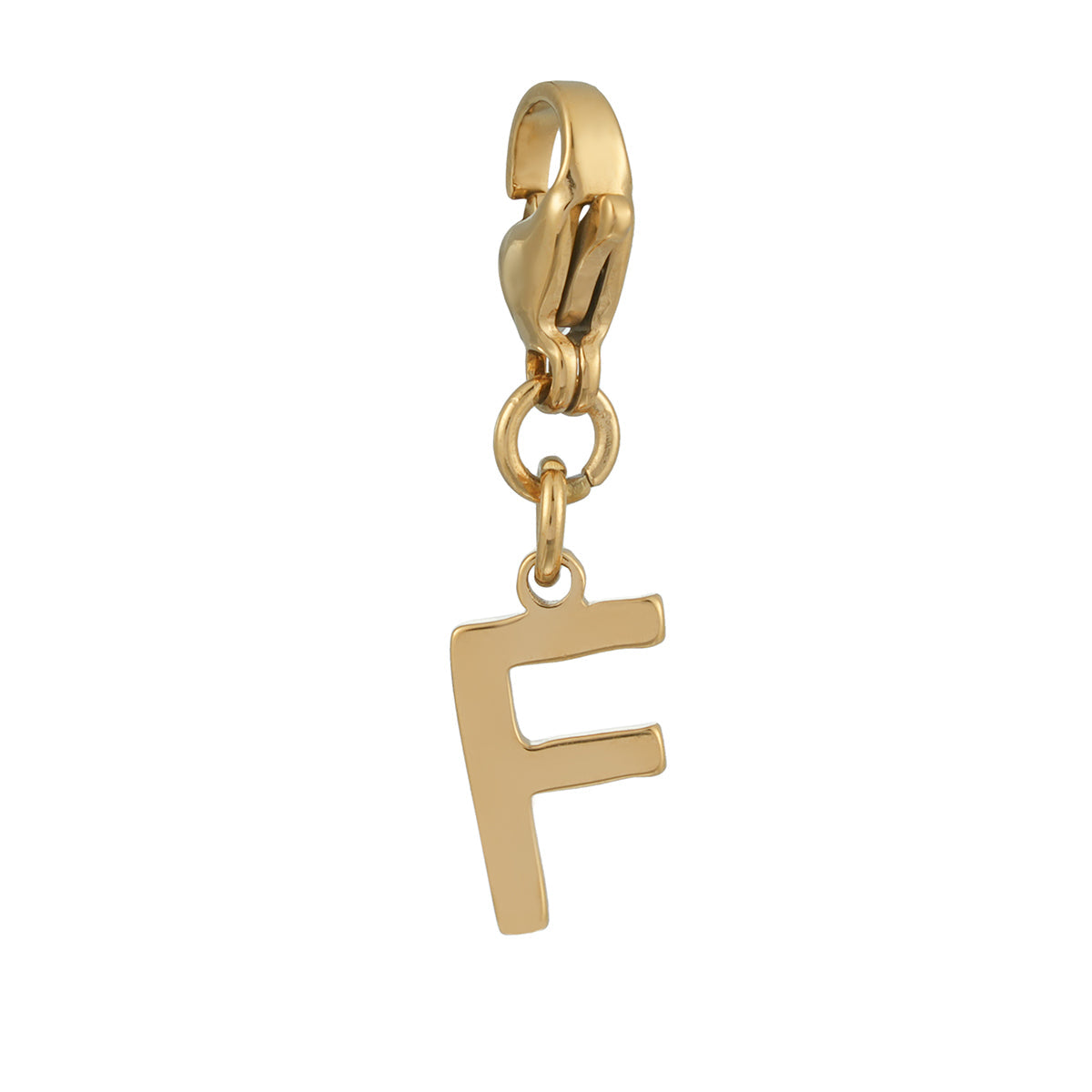 SOLID LETTER MINI CHARMS A–Z in GOLD: Dainty Initial Alphabet Pendant for Necklaces & Bracelets — $12.50