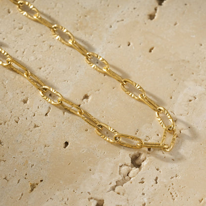 TIKI Gold: Dailywear Essential Mini Paper-Clip Chain Bracelet