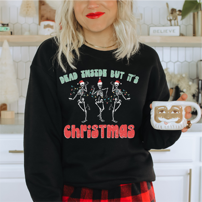 Dead Inside Unisex Crewneck | Christmas Apparel