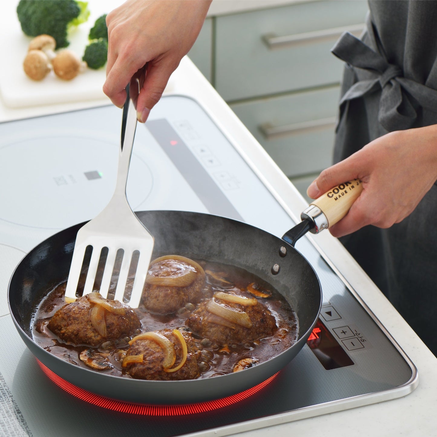 Yoshikawa Cook-Pal Ren Japanese Deep Fry Pan 24cm | Made in Japan