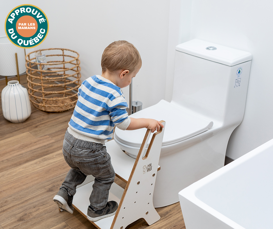 Le Mini Propre - Banc de toilettes évolutif en bois pour enfants
