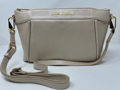 Sac à bandoulière en Cuir, Champagne | Elena