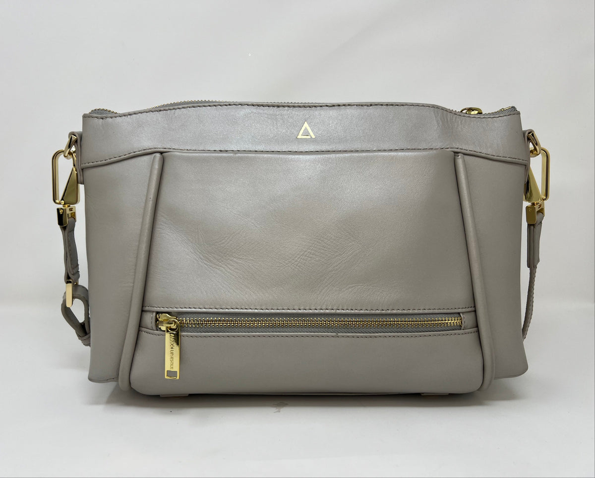 Sac à bandoulière en Cuir Perlé, Elena