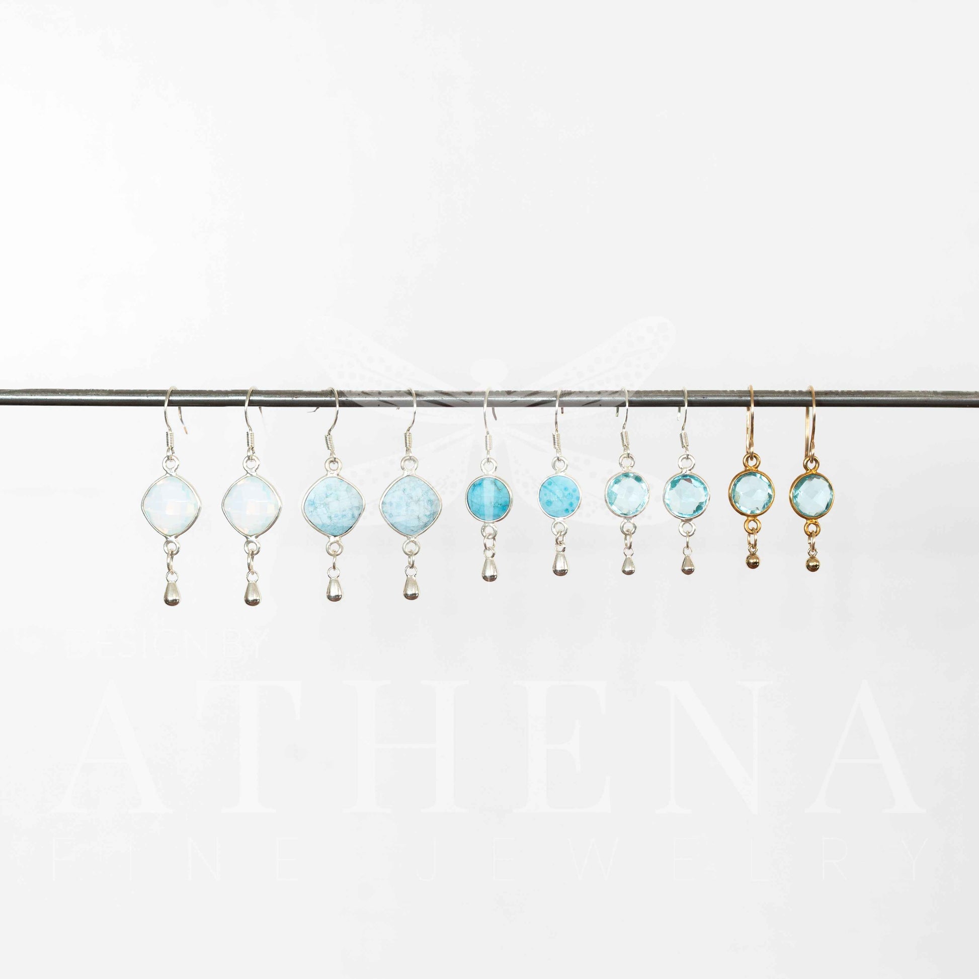 Opalite Earrings in Sterling Silver – Effortless Elegance for the Modern Woman