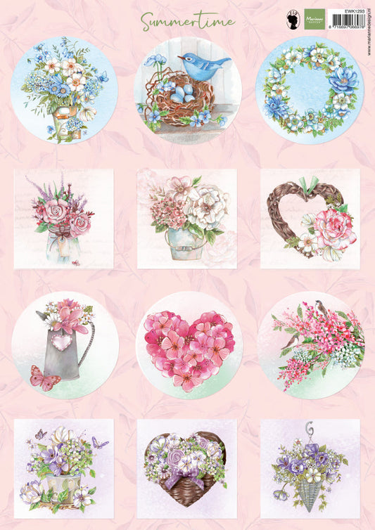 Marianne Design A4 Cutting Sheet - Els Mini's - Summertime