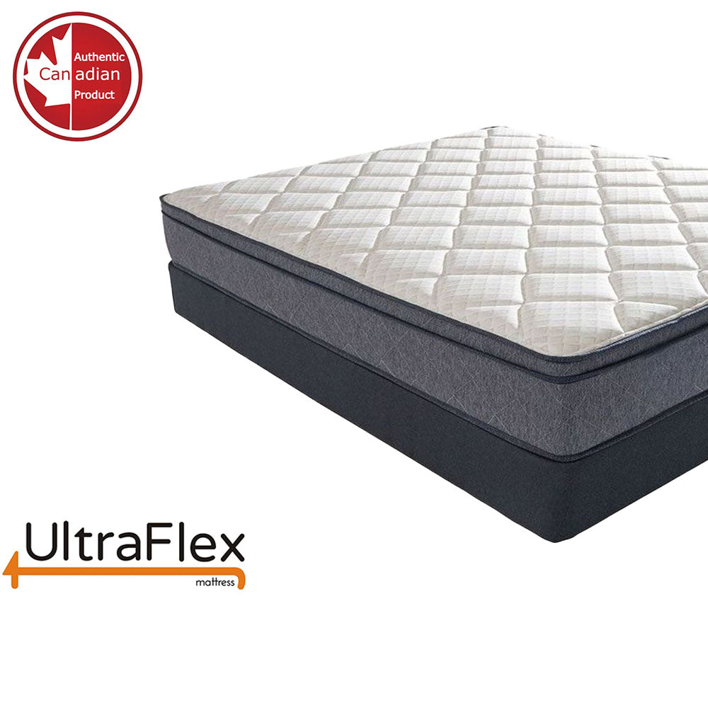 UltraFlex® DELIGHT- Advanced Orthopedic Support, High-Density Pressure Relief Foam, Multiple Posture Support, Motion Transfer Pockets, CoolGel (Made in Canada) - With Waterproof Mattress Protector
