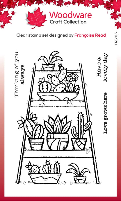 Woodware Clear Singles Indoor Garden 4 in x 6 in Stamp