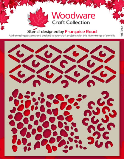 Woodware African 6 in x 6 in Stencil