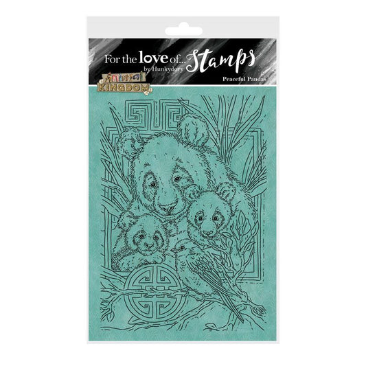 For the Love of Stamps - Peaceful Pandas A6 Stamp Set