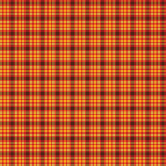 Fall Plaid Pattern 10 Adhesive Vinyl
