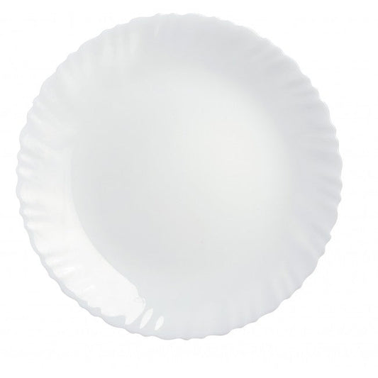 White Dinner Plate 27cm - Feston - Luminarc