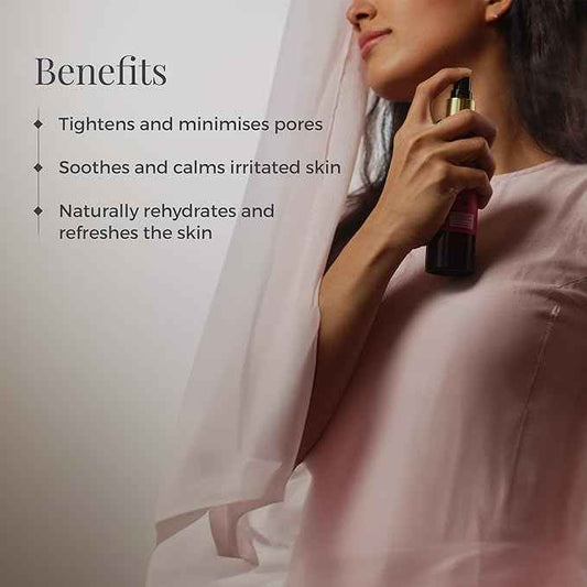 Forest Essentials Facial Tonic Mist with Pure Rosewater | Hydrating Steam Distilled Ayurvedic Toner for Fresh, Dewy Skin | Minimises Pores & Refreshes Skin