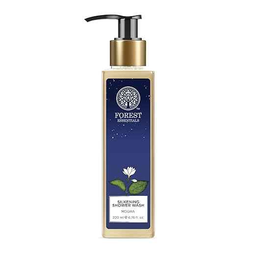 Forest Essentials Silkening Shower Wash Mogra - Ayurvedic Sulphate Free Shower Wash