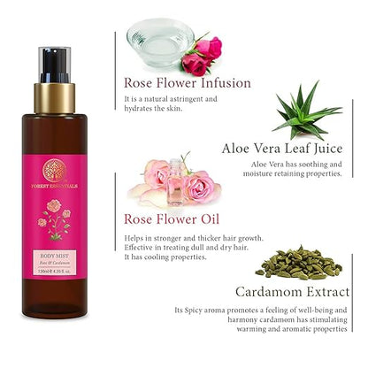 Forest Essentials Body Mist Rose & Cardamom