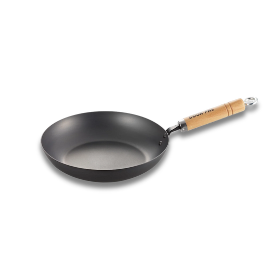 Yoshikawa Cook-Pal Ren Carbon Steel Frying Pan 24cm | Made in Japan