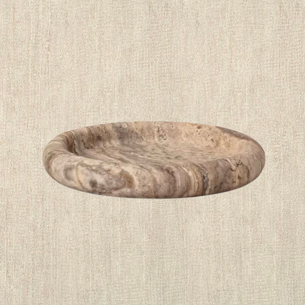 Grey Travertine Catchall