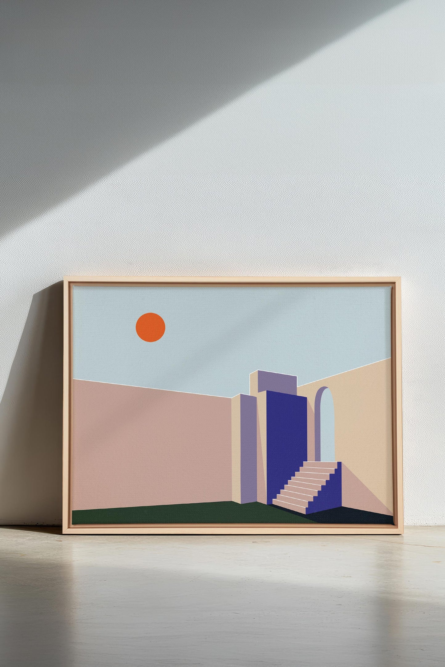 GÉOMÉTRIE, Oeuvre sur toile étirée