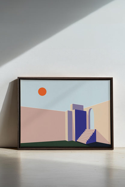 GÉOMÉTRIE, Oeuvre sur toile étirée