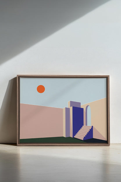 GÉOMÉTRIE, Oeuvre sur toile étirée