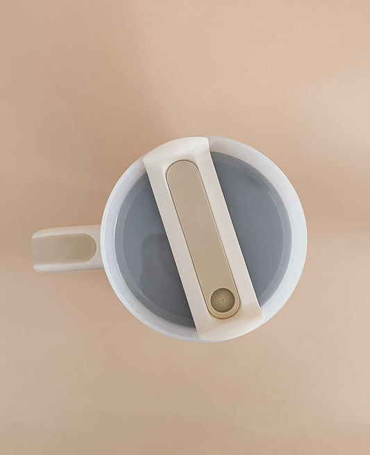 Gobelet isotherme 40oz - blanc crème citrons