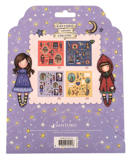 SAN Sticker Sheets 4x2 Designs Gorjuss Essentials 152x152x2mm 8 SH nr.14
