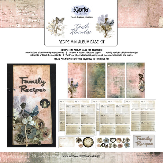 3Quarter Designs Gentle Reminders Mini Album Base Kit