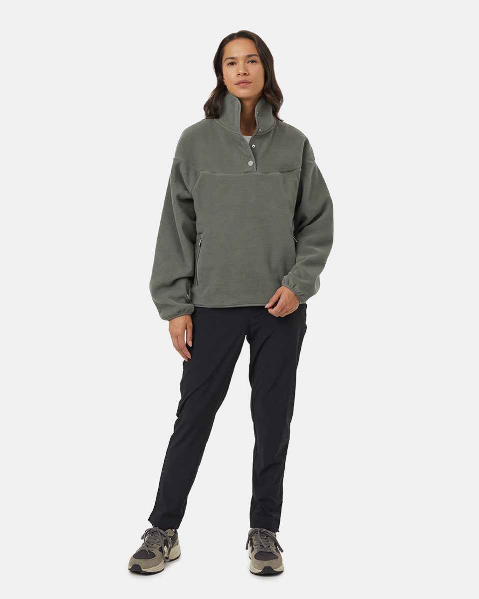 Recycled MicroFleece 1/4 Snap