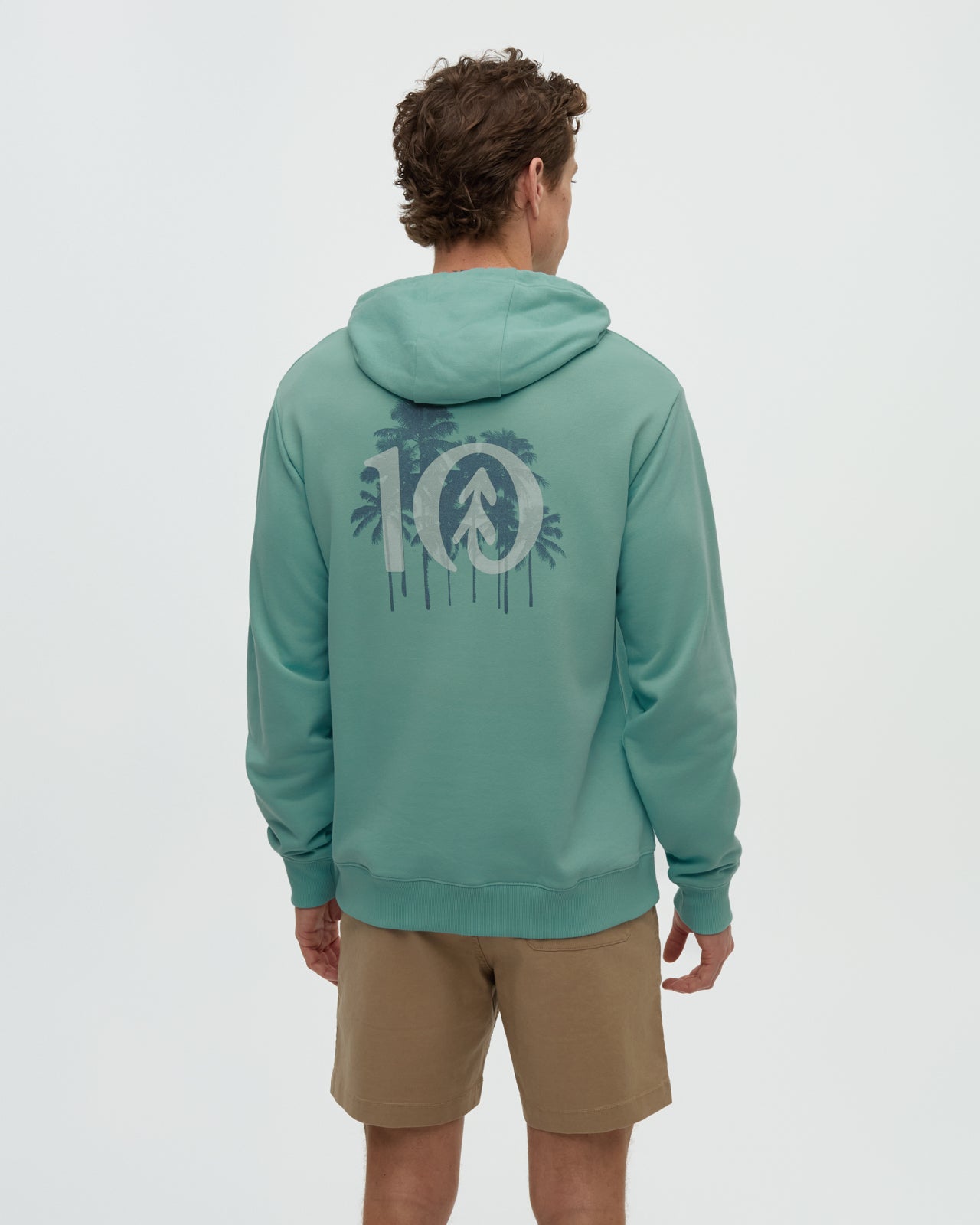 Haiti Palm Logo Entspannter Hoodie