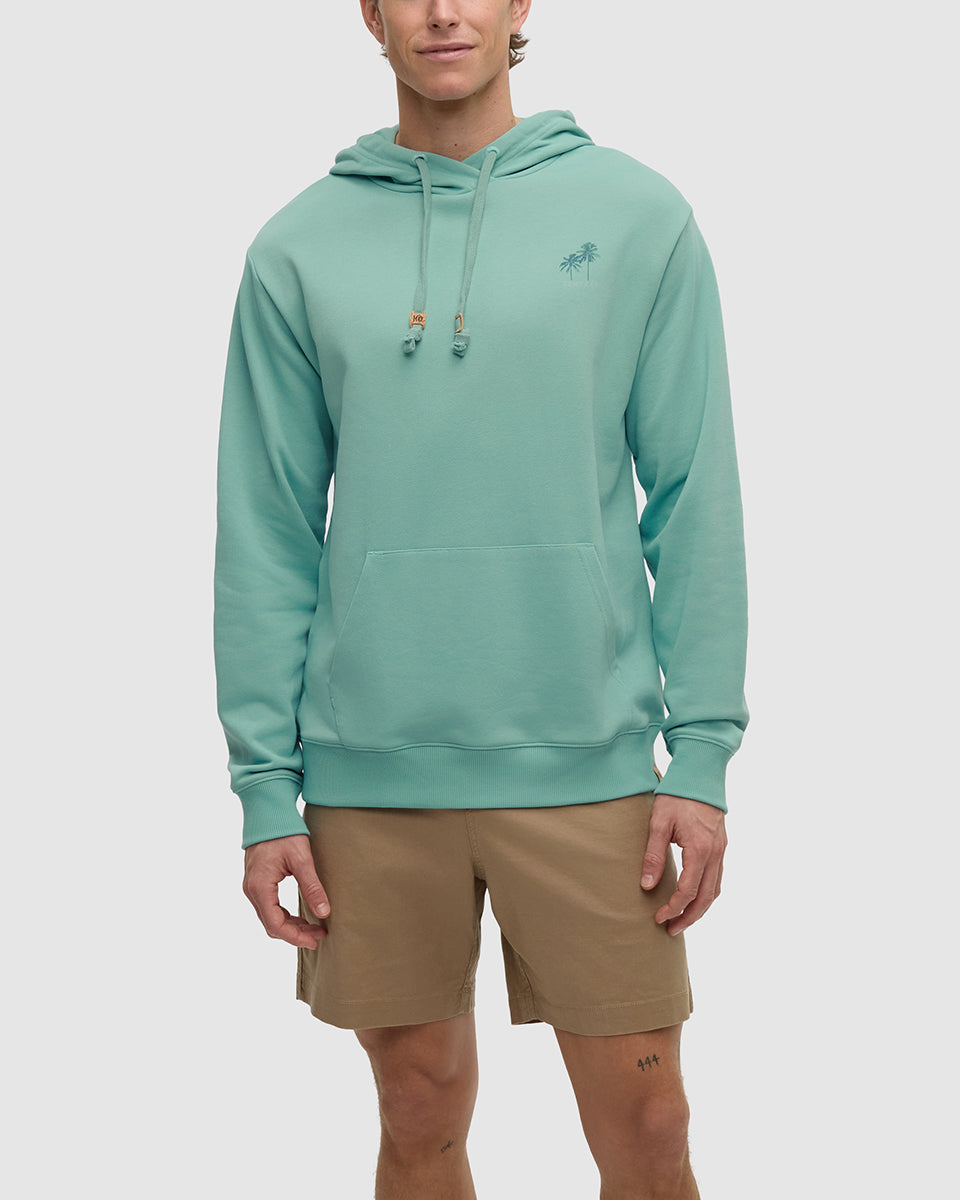 Haiti Palm Logo Entspannter Hoodie