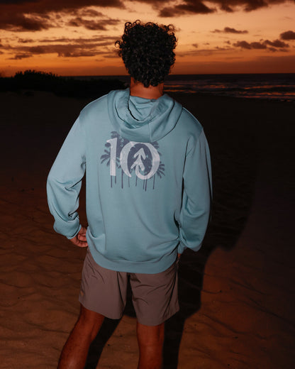 Haiti Palm Logo Entspannter Hoodie