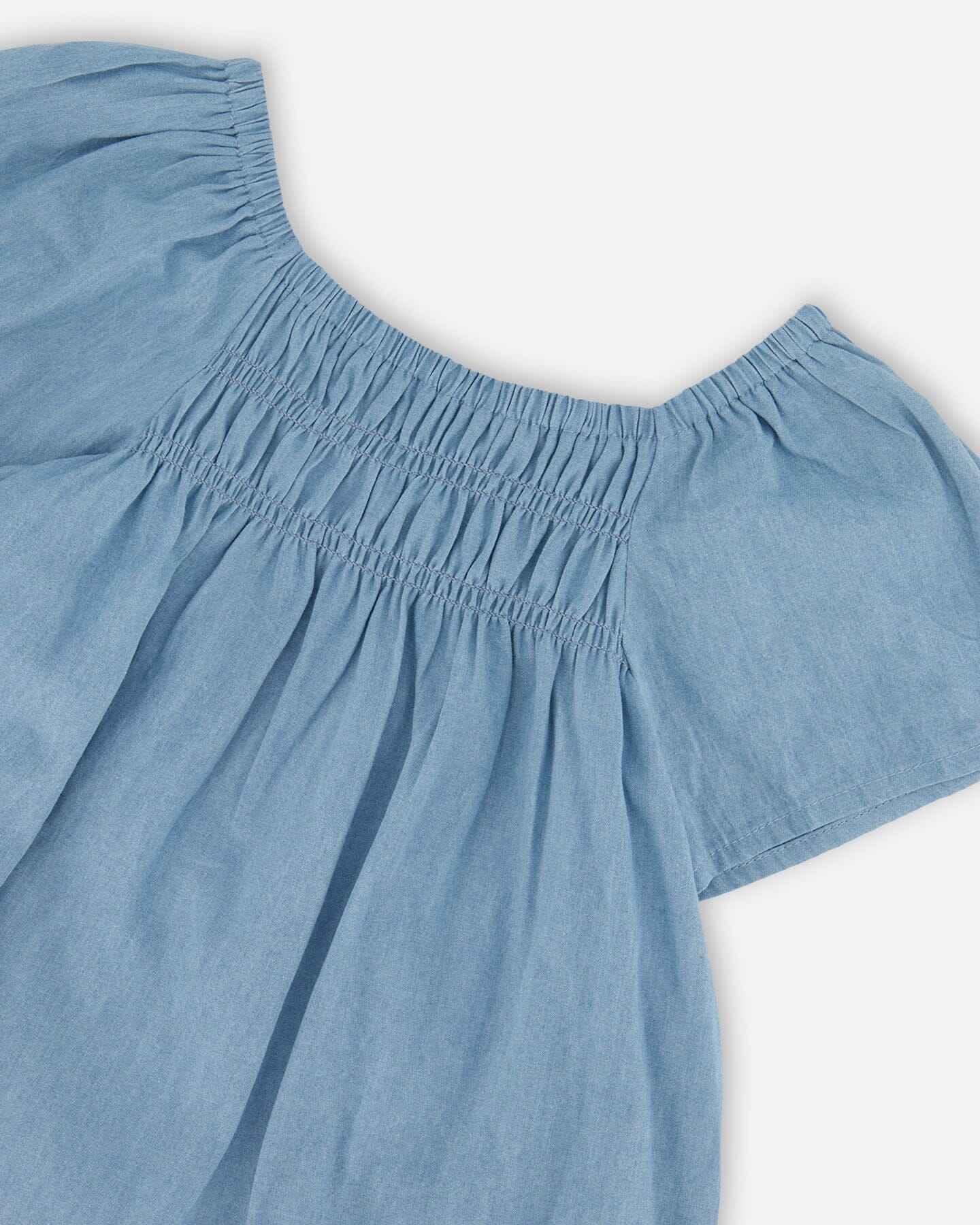 Blue Chambray Top
