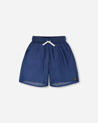 Blue Chambray Bermudas