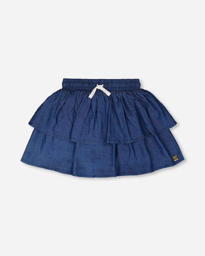 Blue Chambray Skort