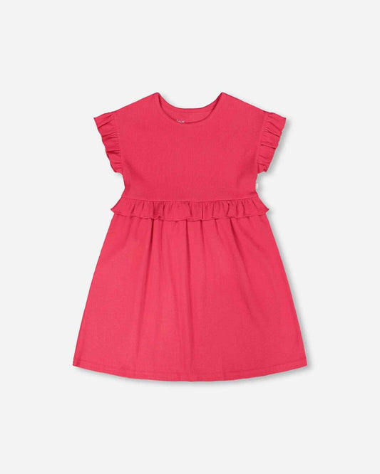 Cotton Rib Dress Pink