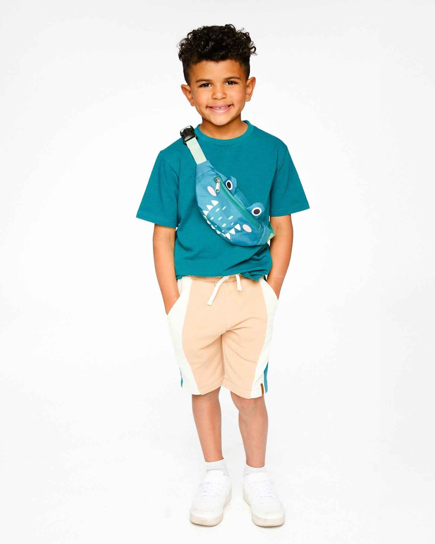 Crocodile Fanny Pack Turquoise