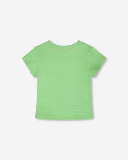 Crinkle Jersey T-Shirt Mint Green